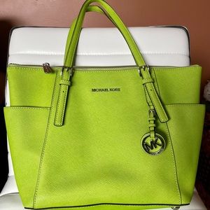 Michael Kors Jet Set East West Leather Tote Shoulder Bag